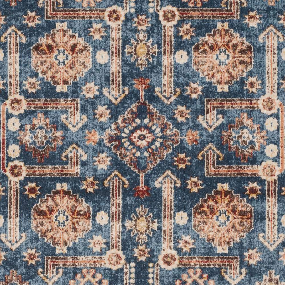 Bijar BIJ653 Power Loomed Indoor Area Rug - Royal/Ivory - 8'x10' - Safavieh