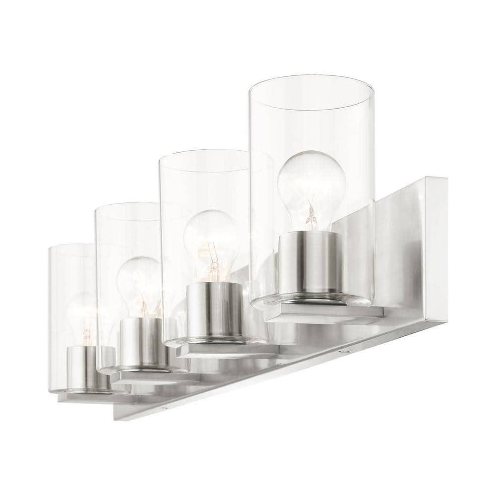 Livex Lighting Zurich 4 - Light Vanity in  Brushed Nickel