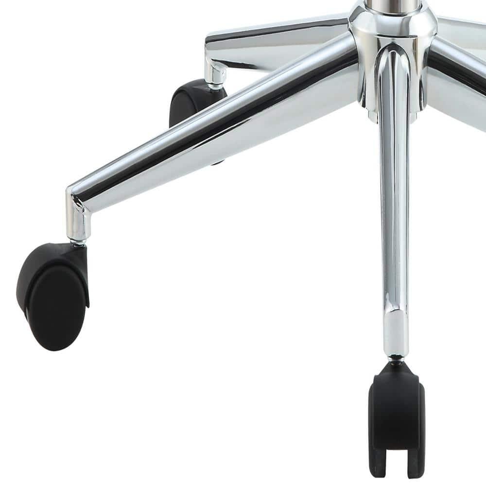 Miekor Furniture Camila Office Chair in Black Pu & Walnut