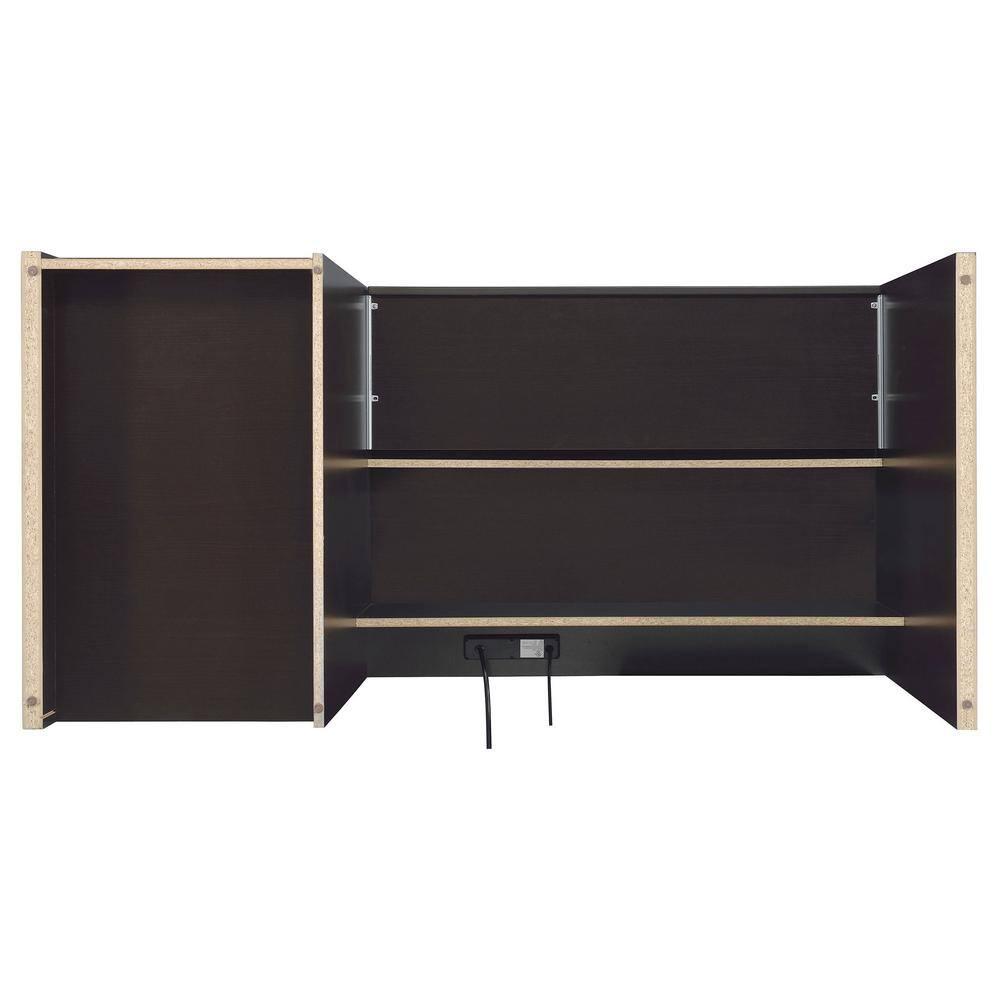 Halston 3 Drawer Office Desk Cappuccino - Coaster