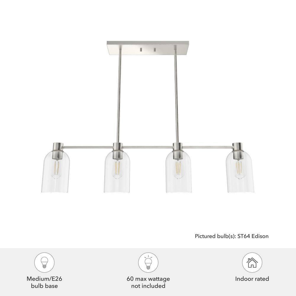 Hunter Fan Lochemeade 4 Light Linear Cylinder Pendant
