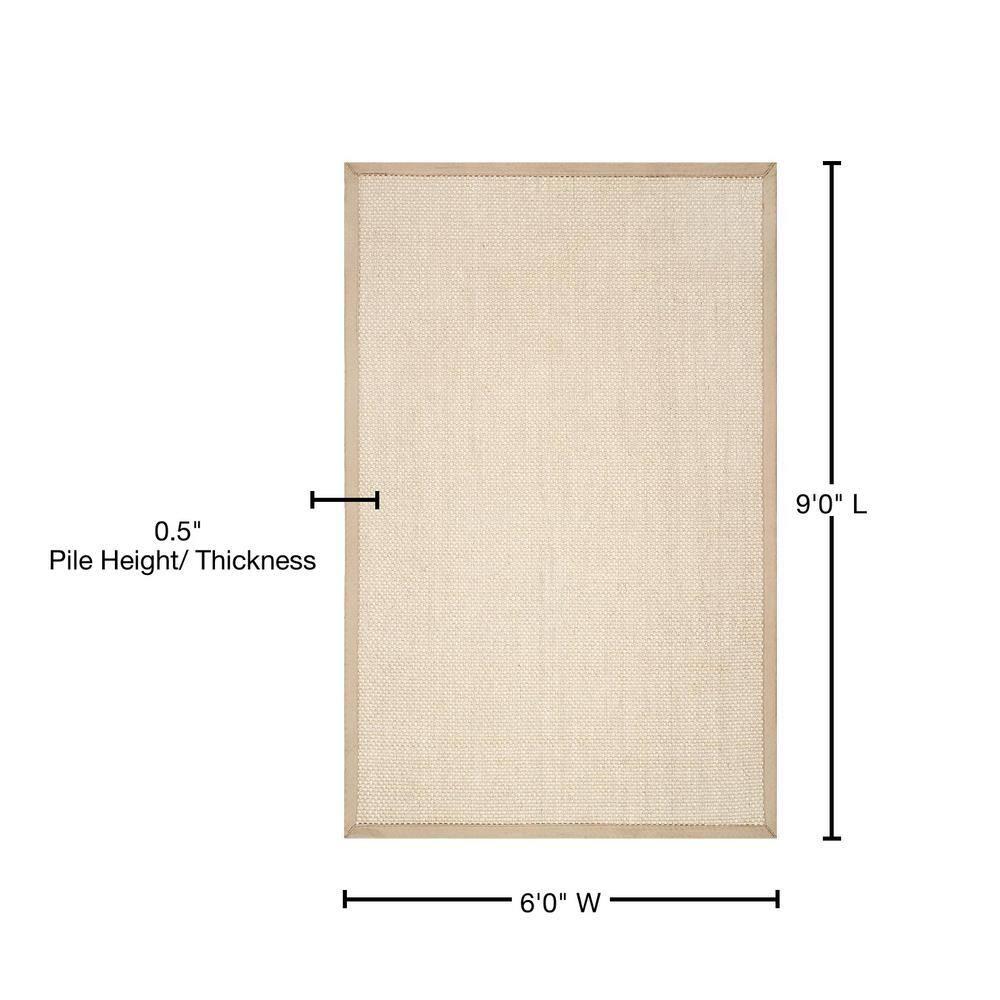 Proper Sisal and Wool Tan Area Rug