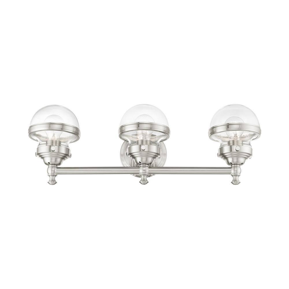Livex Lighting Oldwick 3 - Light Vanity in  Brushed Nickel
