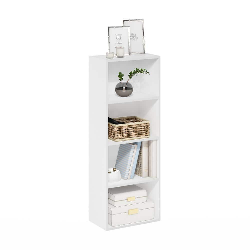 Luder 4-Tier Open Shelf Bookcase, White