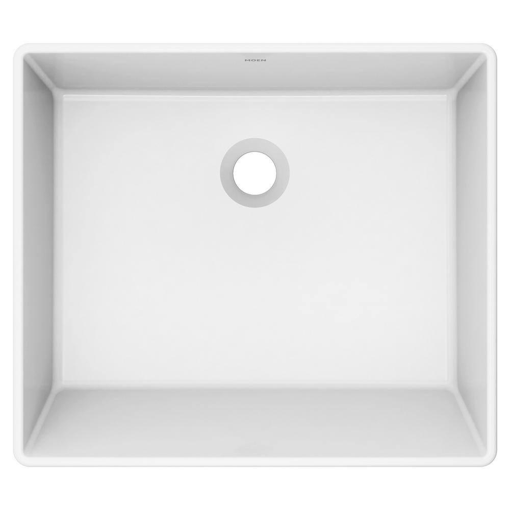 Moen BGCW10RV1618 White Vitreous China Vessel Sink For Bathroom, 18 X 15.75 X 6 Inch Rectangle Sink With Porcelain Ceramic Bowl