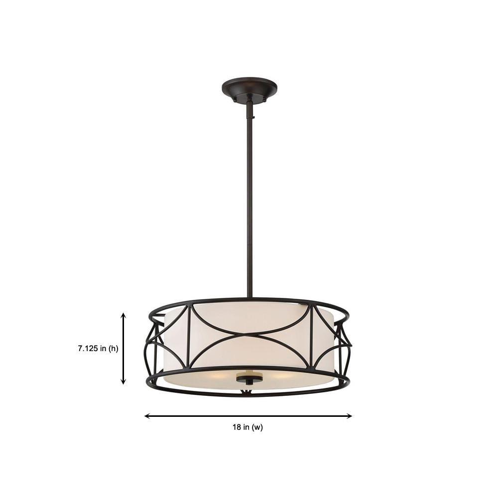 Krull 3 - Light Dimmable Drum Chandelier