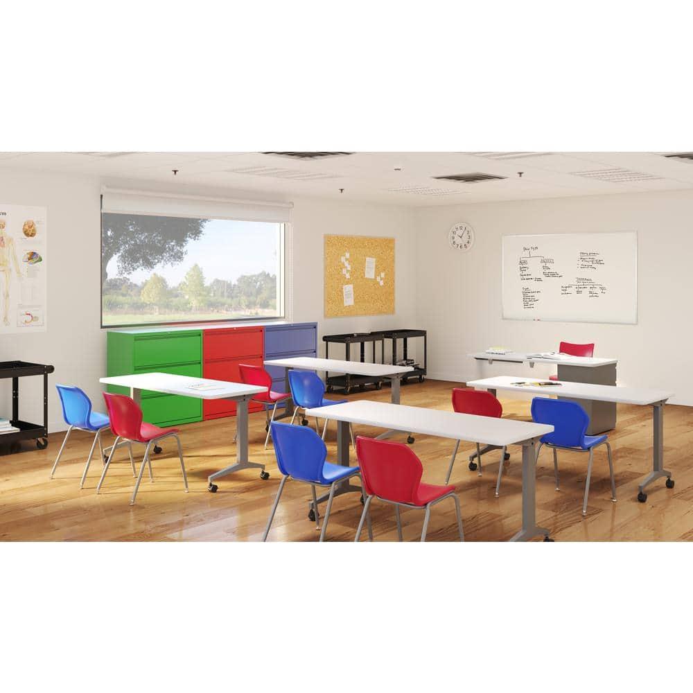 Hirsh 36 Inch Wide 3 Drawer Metal Lateral File Cabinet for Home and Office, Holds Letter, Legal and A4 Hanging Folders, Red