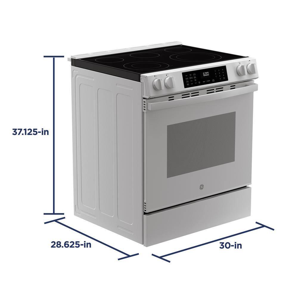 GE 30" Slide-In Electric Convection Range