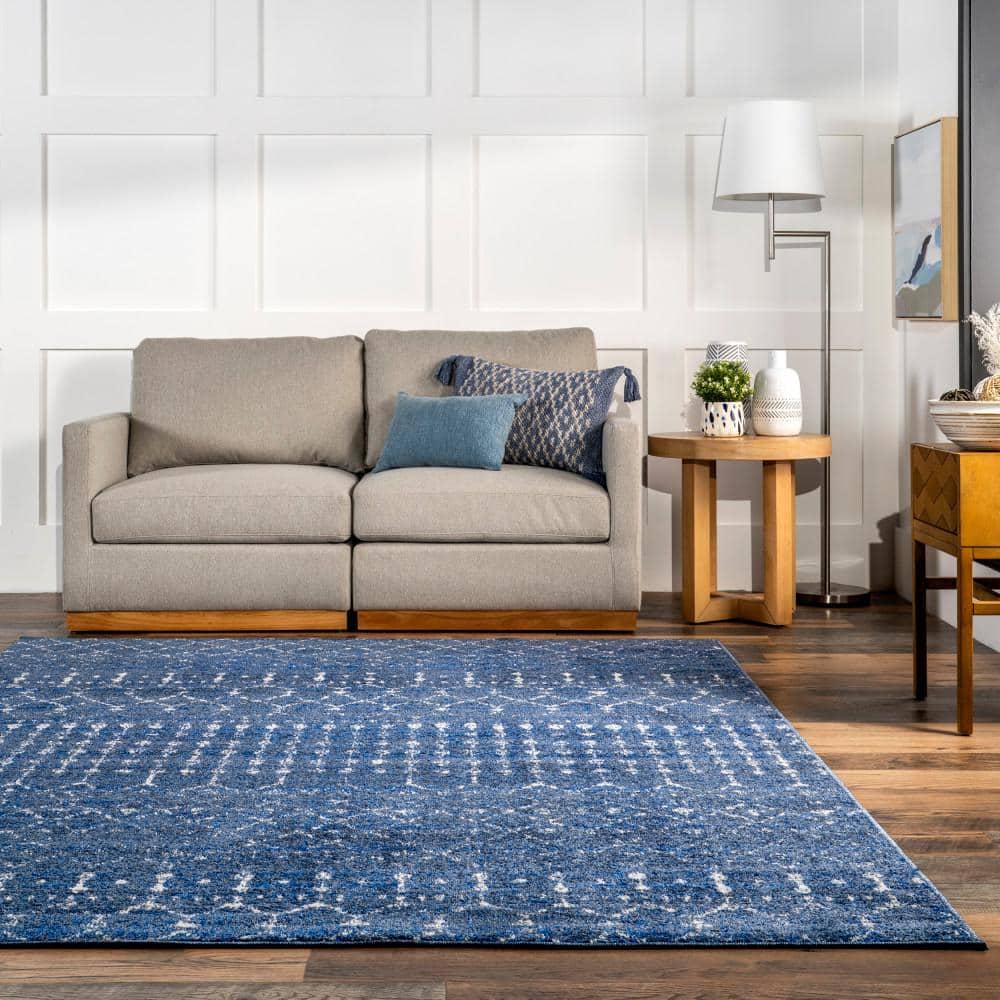 nuLOOM Moroccan Blythe Dark Blue 5' x 7' 5" Transitional Area Rug