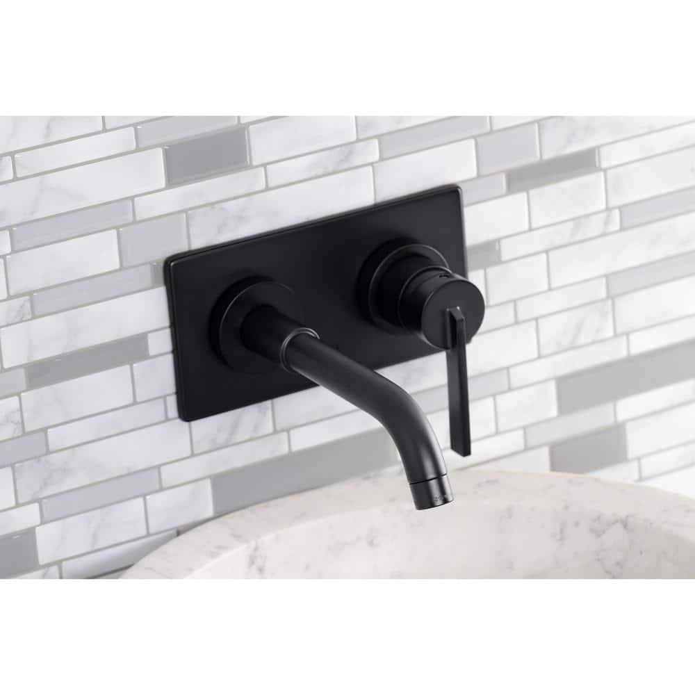 Kingston Brass Concord Single-Handle 2-Hole Wall Mount Bathroom Faucet
