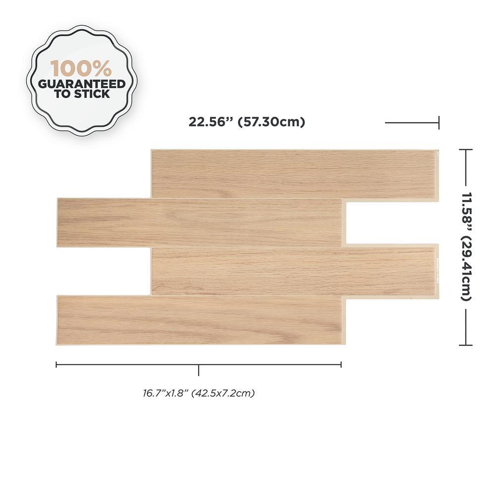 Peel and Stick Gel Backsplash Tile Norway 22'' x 12'' (set of 2)