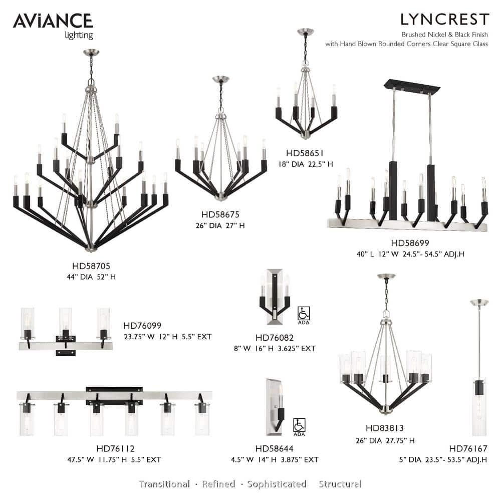 Livex Lighting Beckett 6 - Light Vanity in  Brushed Nickel