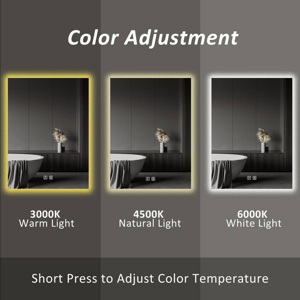 HOMLUX Rectangular Bathroom Mirror- 24" x 30"