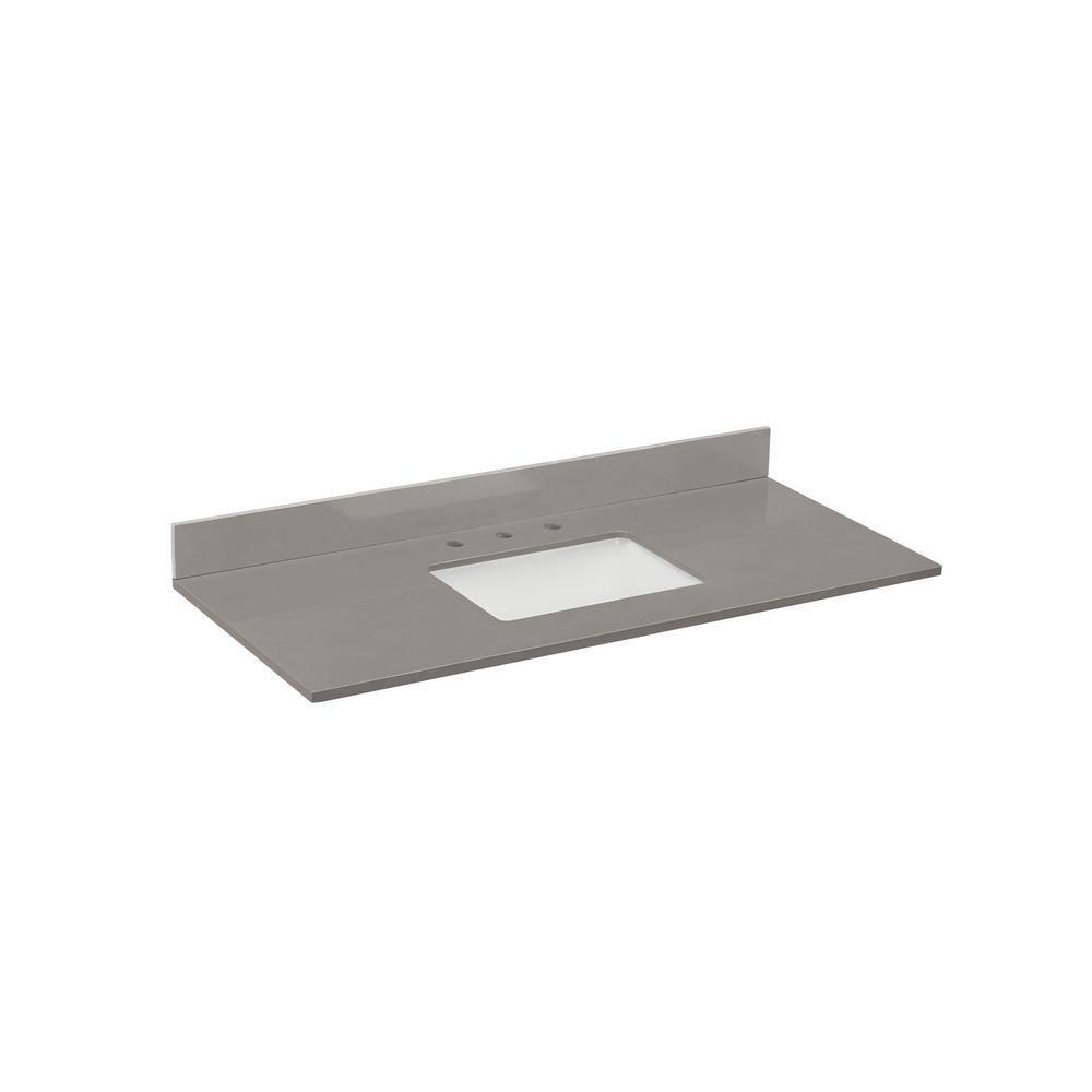 Madrid 49'' Composite Single Bathroom Vanity Top with Sink