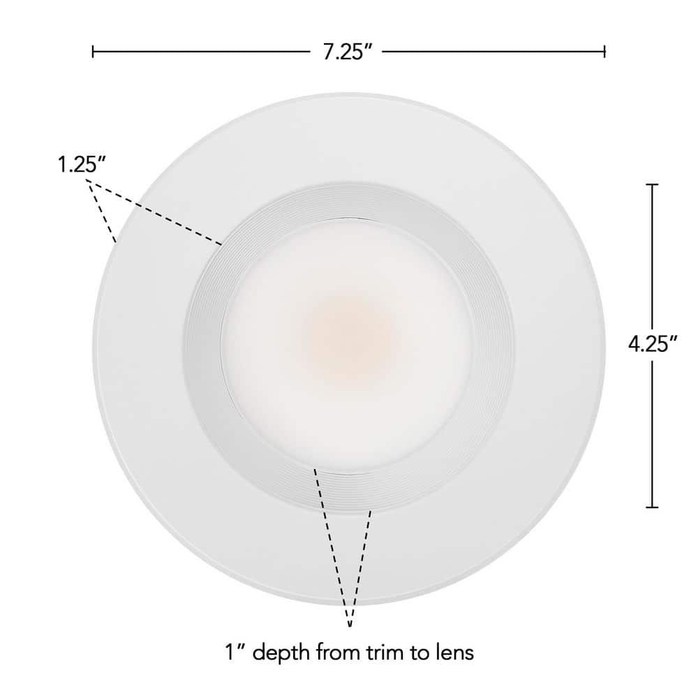 Maxxima 12 Pack 5 in. & 6 in. 5 CCT Retrofit Recessed LED Downlight - 1300 Lumens, E-26 Quick Connect, Dimmable, Color Selectable 2700K-5000K (2700K/3000K/3500K/4000K/5000K), Ideal for Contractors