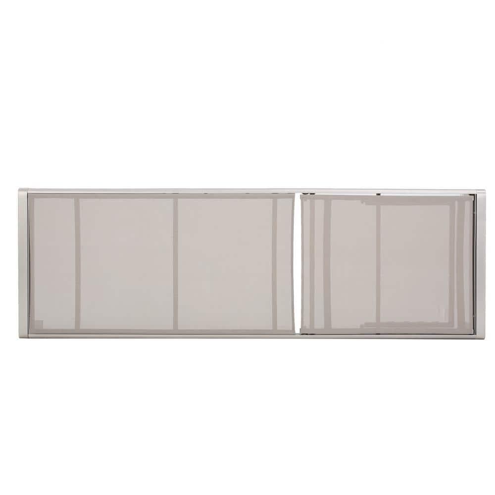 GDFStudio Cape Coral Outdoor Mesh and Aluminum Armless Adjustable Chaise Lounges (Set of 4), Gray/Siver