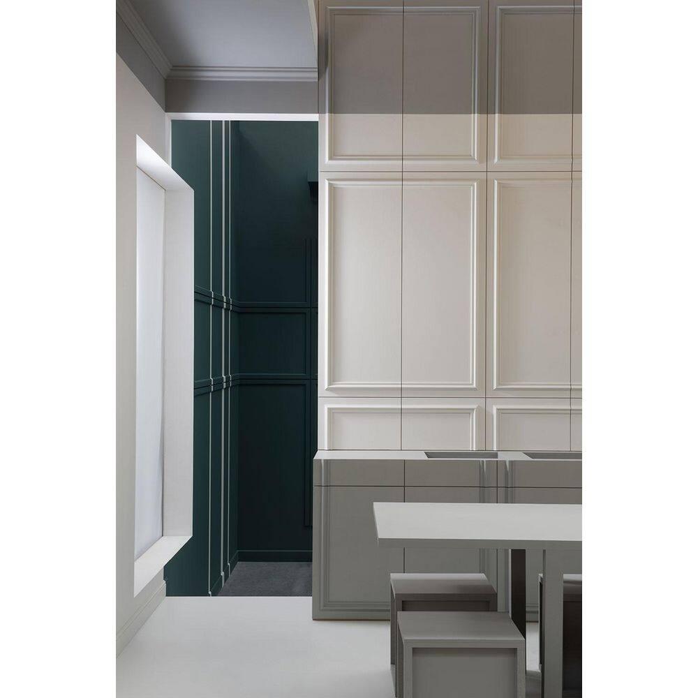 5/8 in D x 4 in W x 78-3/4 in L Primed White High Impact Polystyrene Baseboard Moulding (Set of 20)