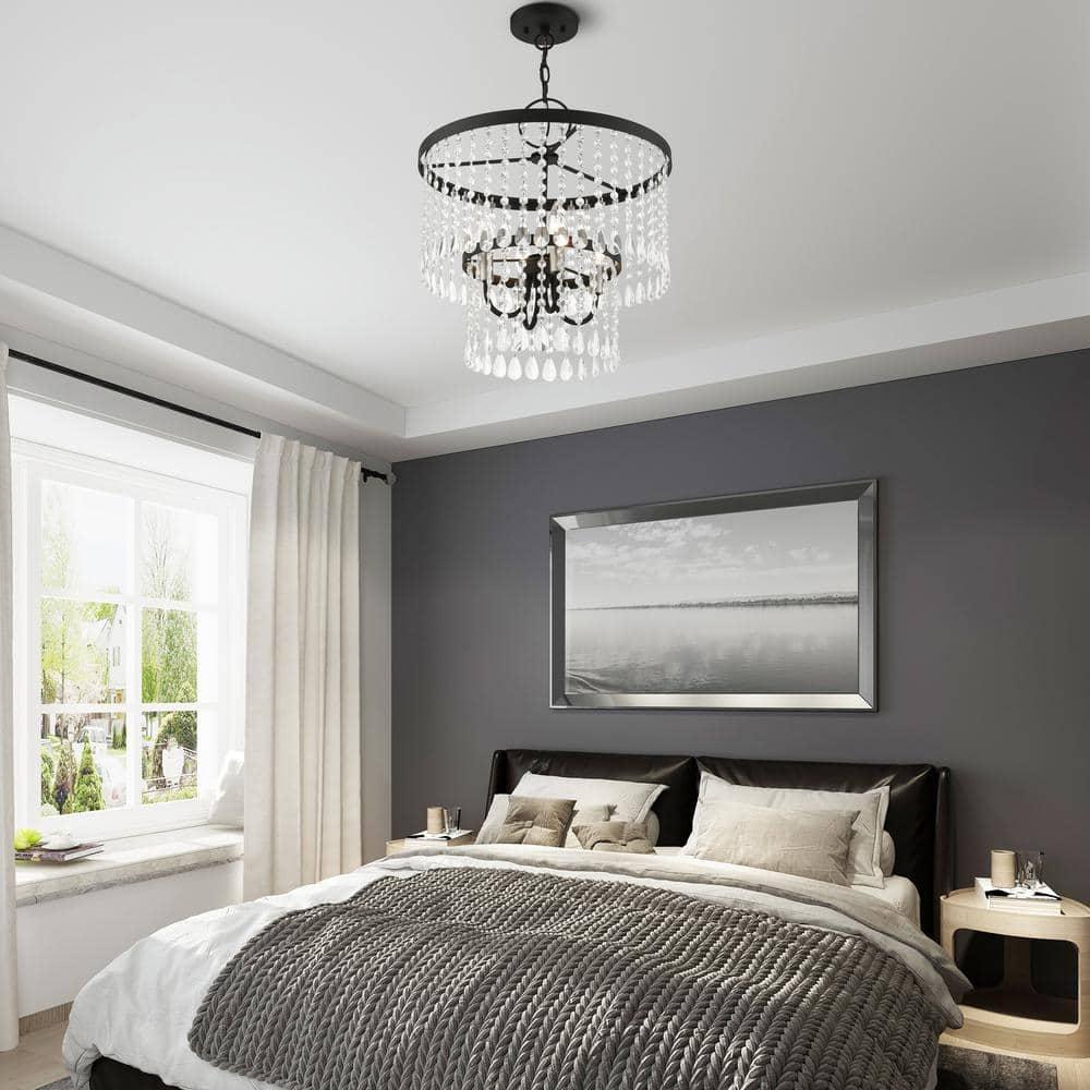 Livex Lighting Elizabeth 4 - Light Pendant in  Black