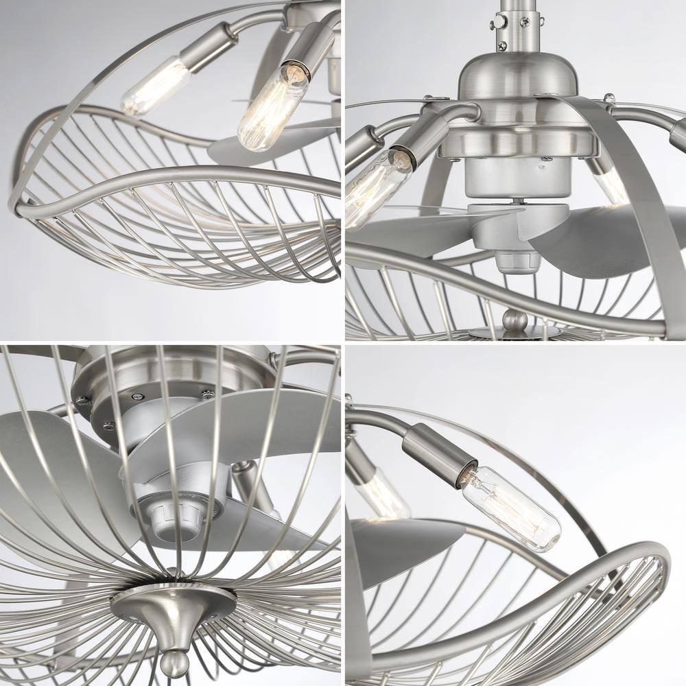 House of Hampton® 22" Akoni 3 - Blade Ceiling Fan with Light Kit Included