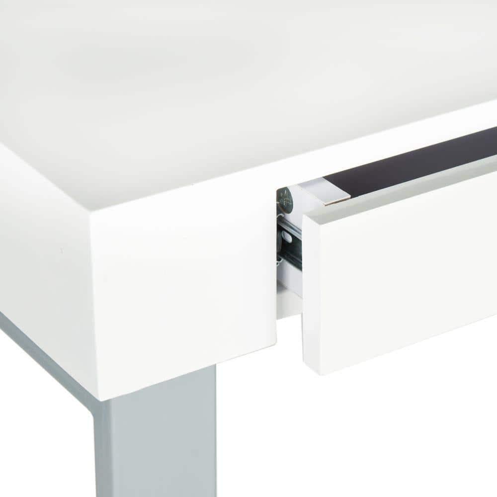 Barton Desk - FOX2206 - White/Grey - Safavieh Couture