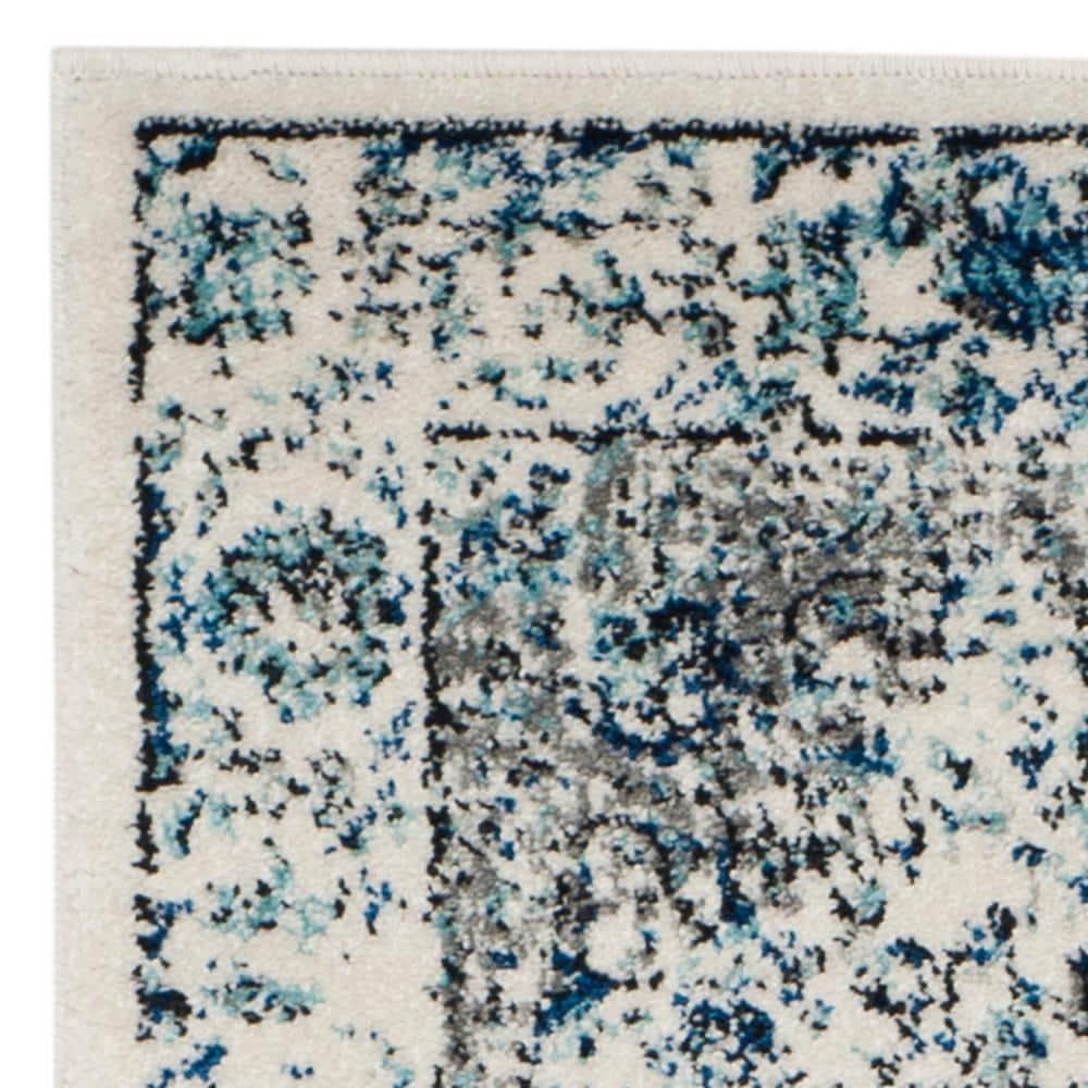 Evoke EVK220 Power Loomed Runner Rug - Ivory/Grey - 2'2"x21' - Safavieh.