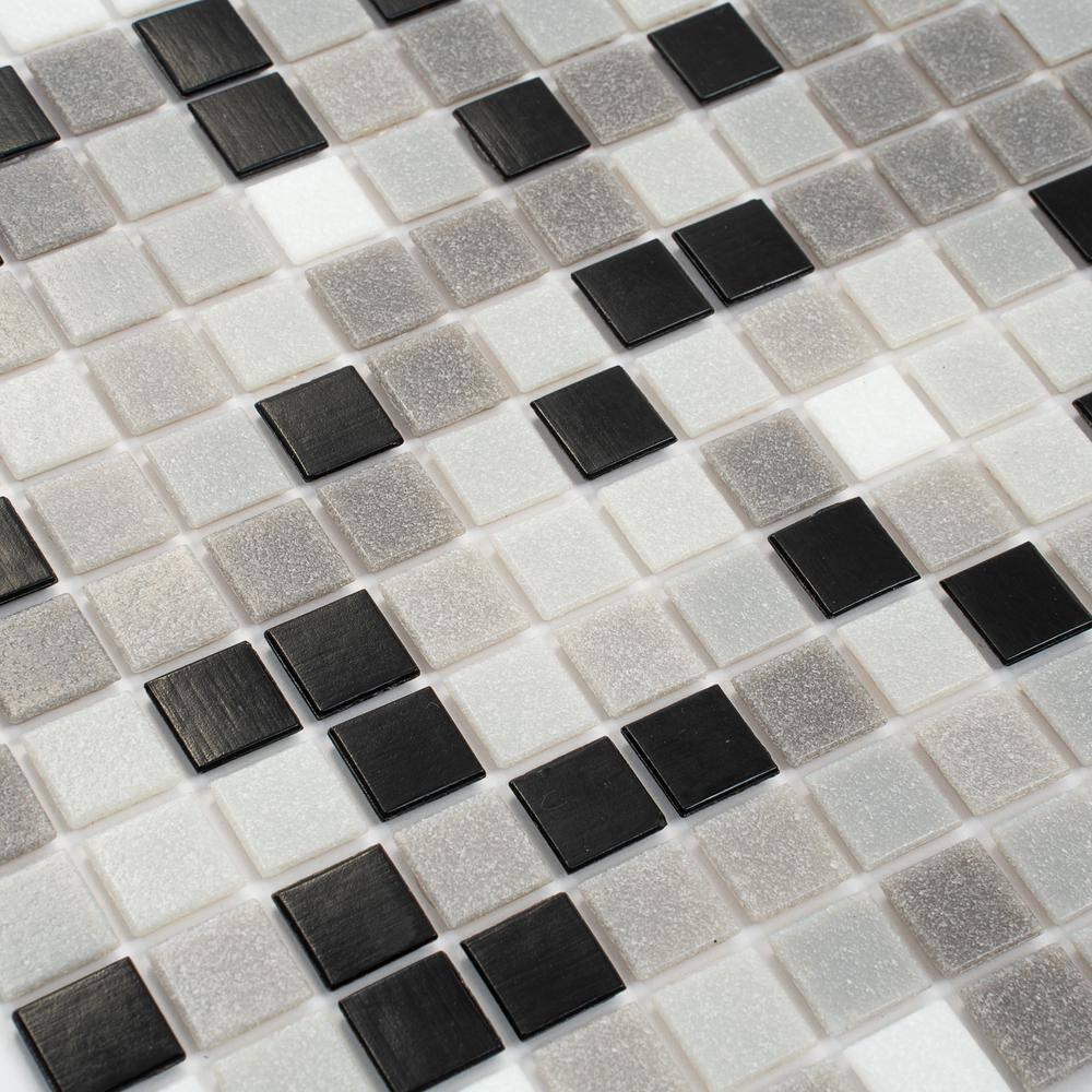 Mingles 0.8" x 0.8" Glass Grid Mosaic Wall & Floor Tile