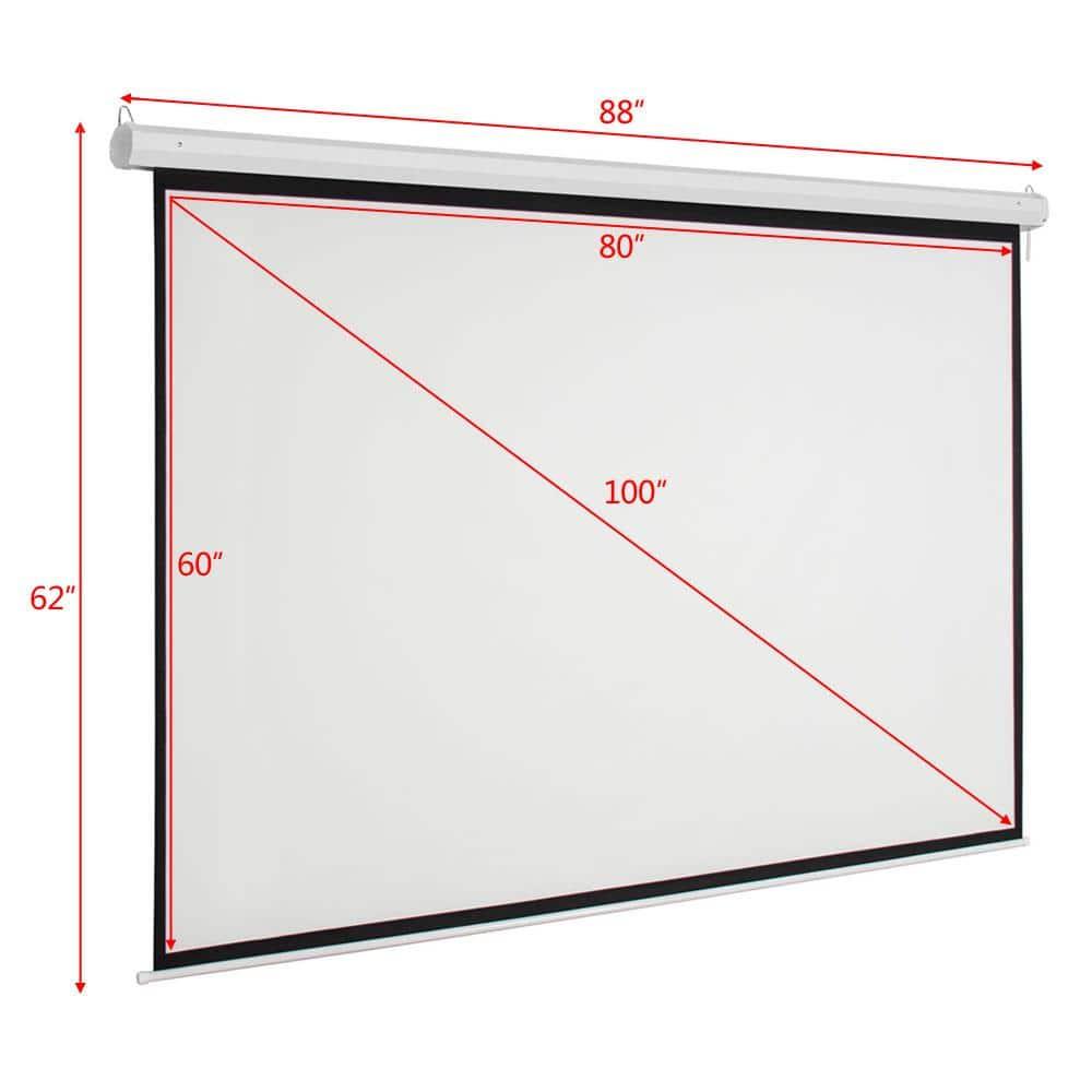 Zimtown 4:3 Electric Projector, 100"