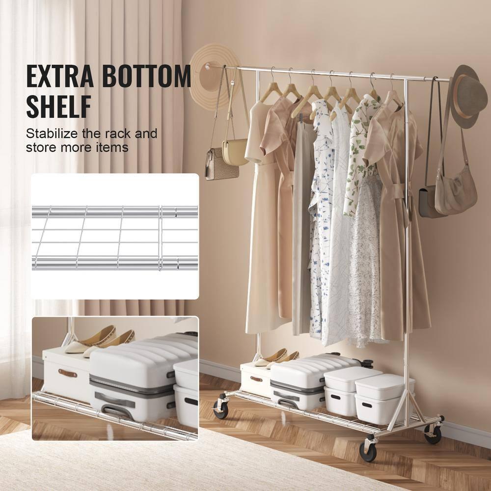 450 lbs Heavy Duty Clothing Garment Rack with Wheels