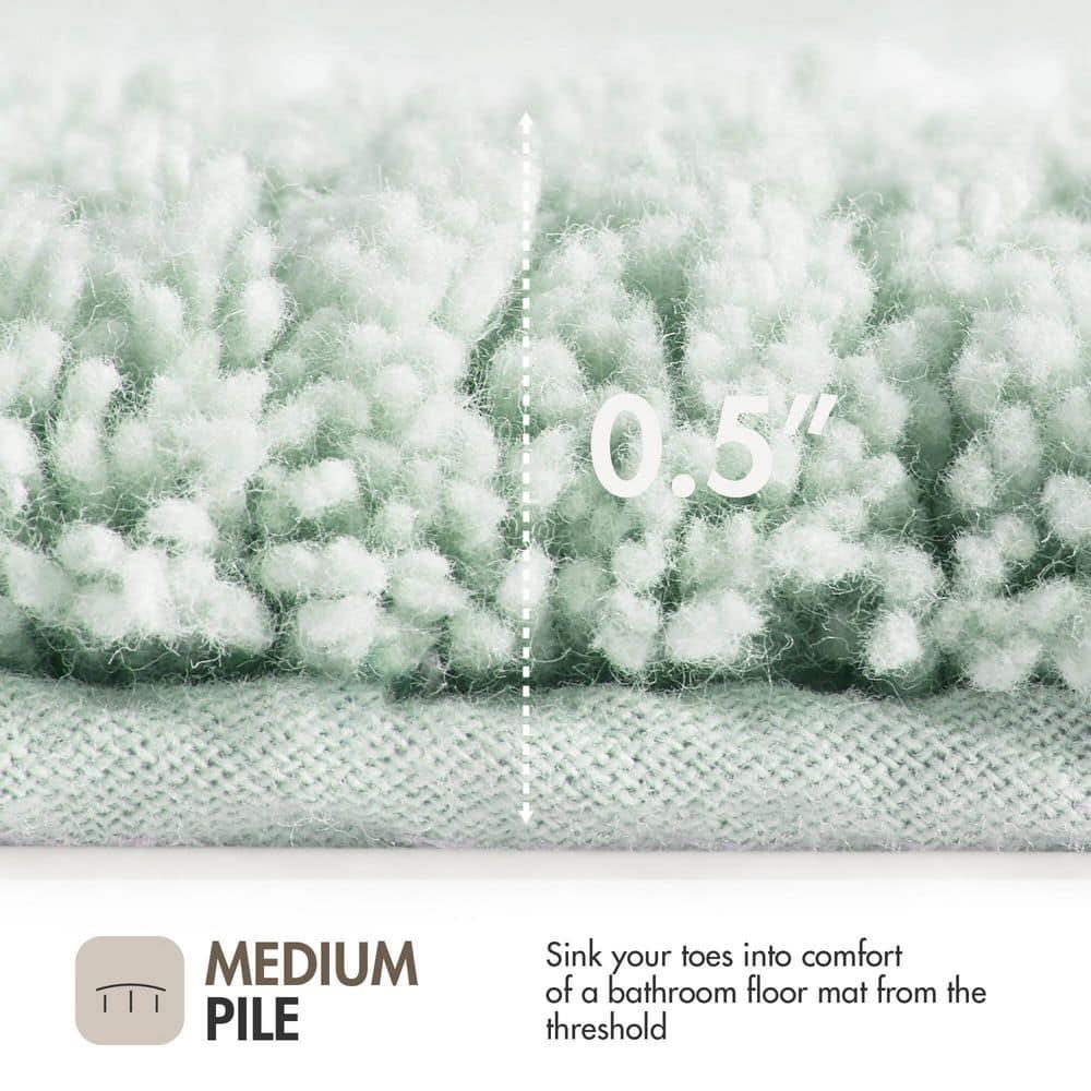 Madison Park 100% Cotton Tufted Bath Rug with Non-Slip Backing