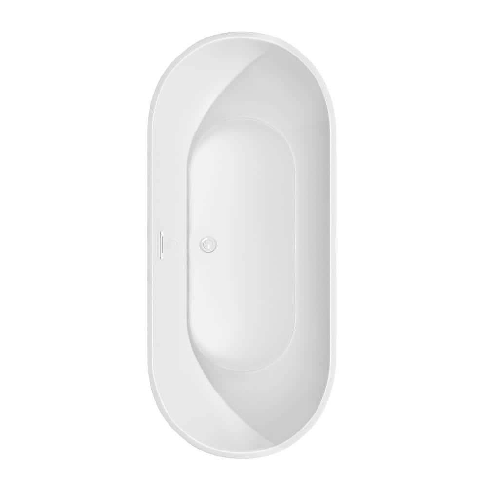 Brooklyn 67'' x 30'' Freestanding Soaking Acrylic Bathtub