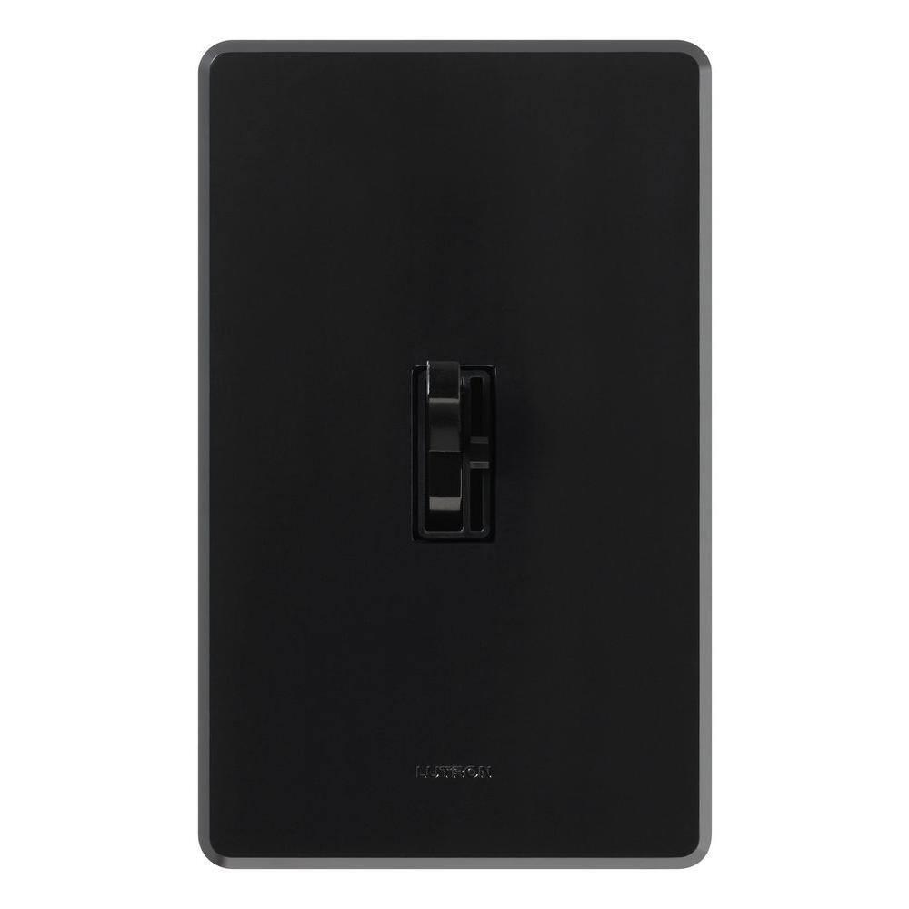 Black Smart Toggle Dimmer Switch for LED and Incandescent Bulbs