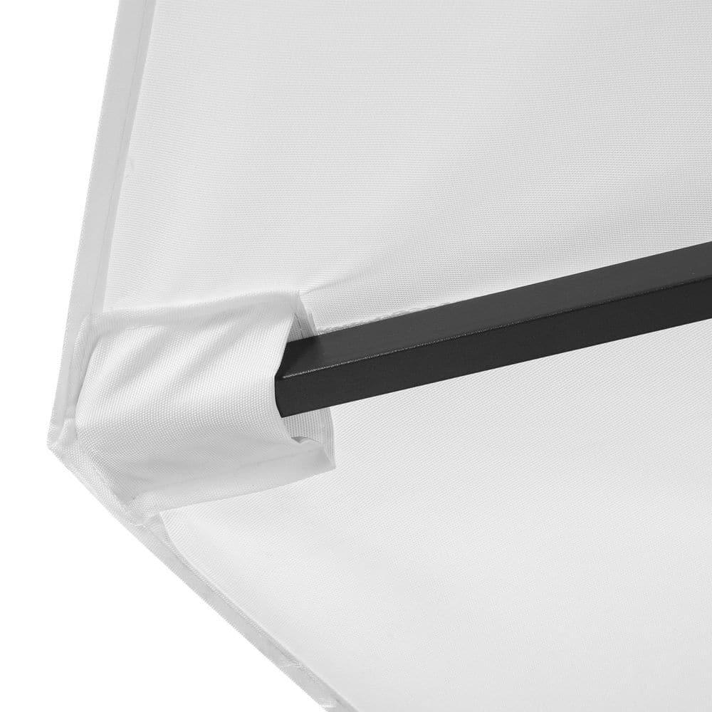 Westin Furniture 10 ft. Cantilever Hanging Patio Umbrella, White
