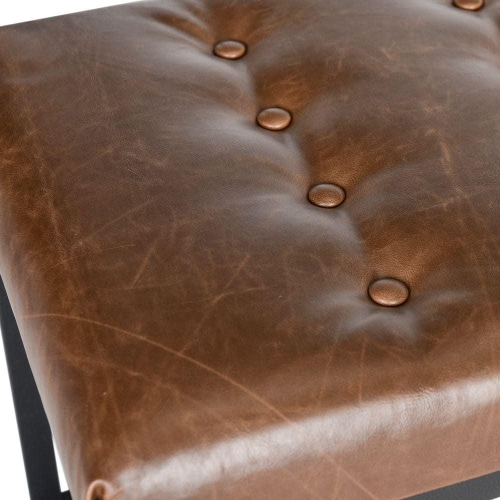 Reynolds Bench - Brown/Black - Safavieh