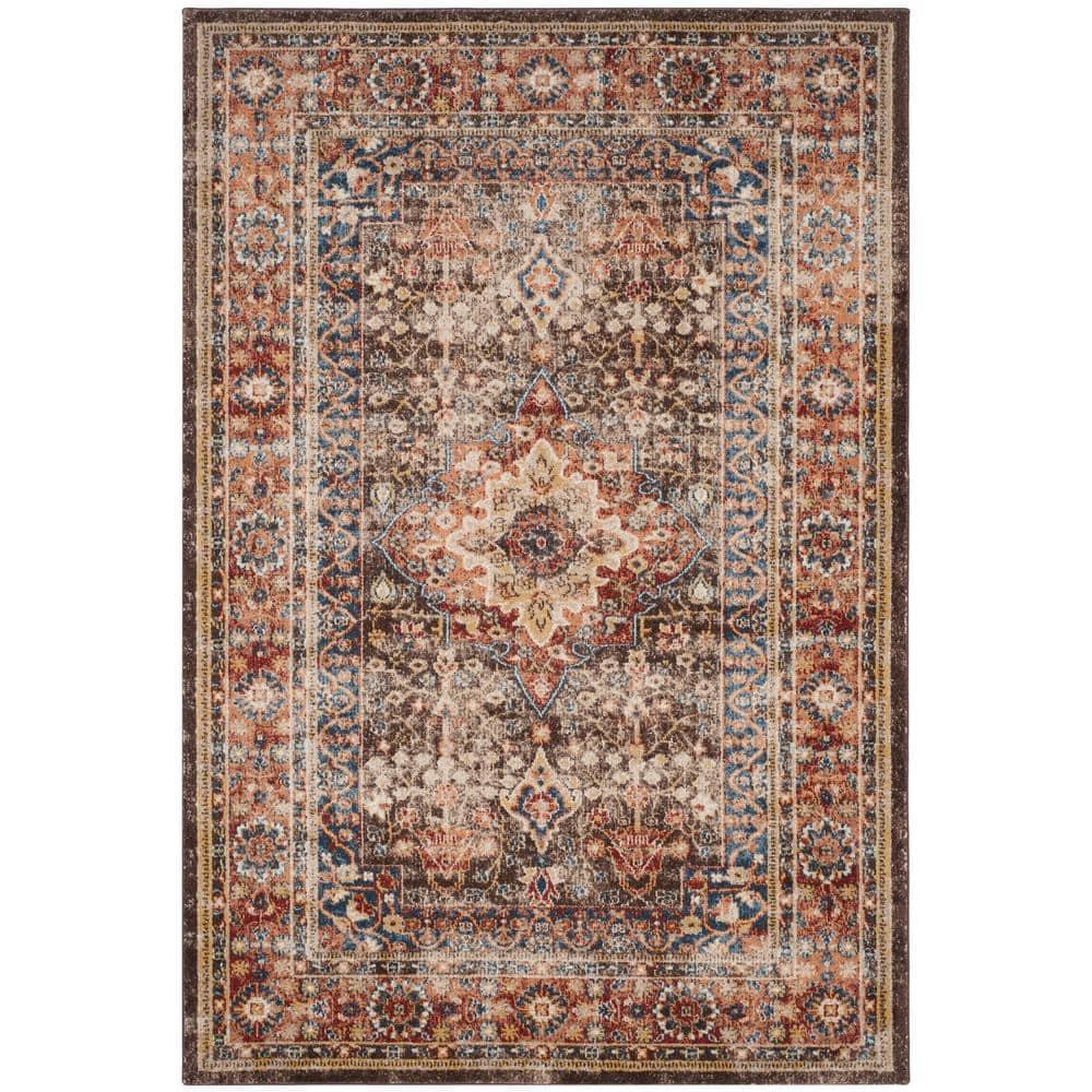 SAFAVIEH Bijar Rhona Oriental Area Rug, Brown/Rust, 4' x 6'