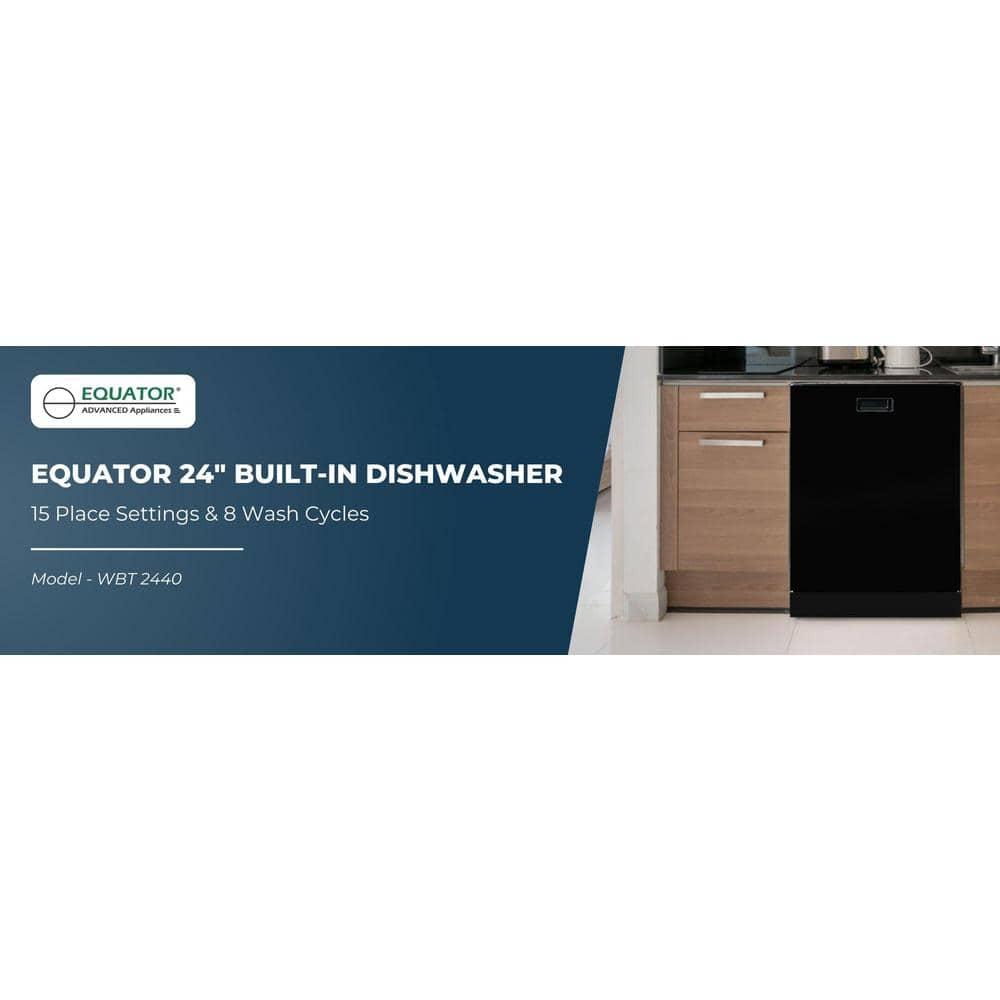 Equator 24 in Dishwasher Top Control 3 Rack 15 place 3.4g QUIET 51 dB 110V EStar