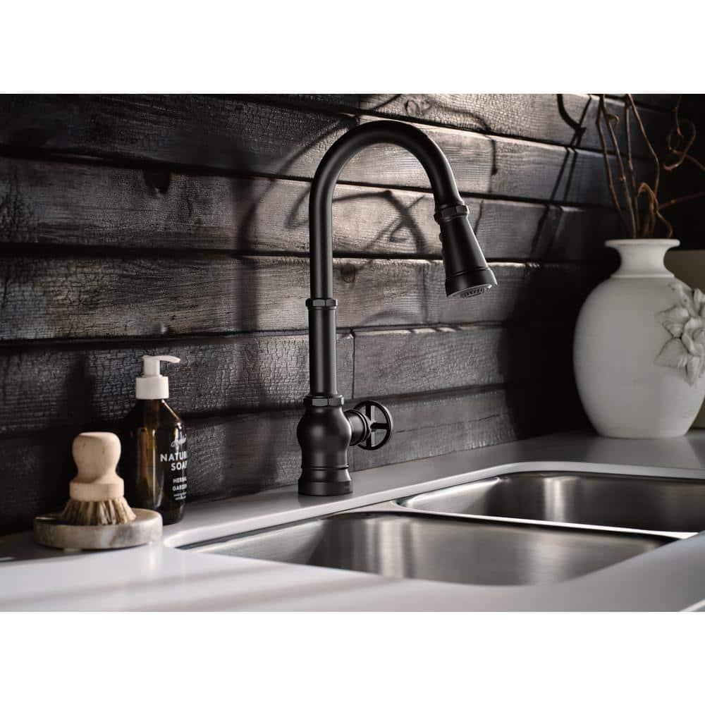 Peterson One-Handle Pull Down Single Handle Kitchen Faucet with Power Boost
