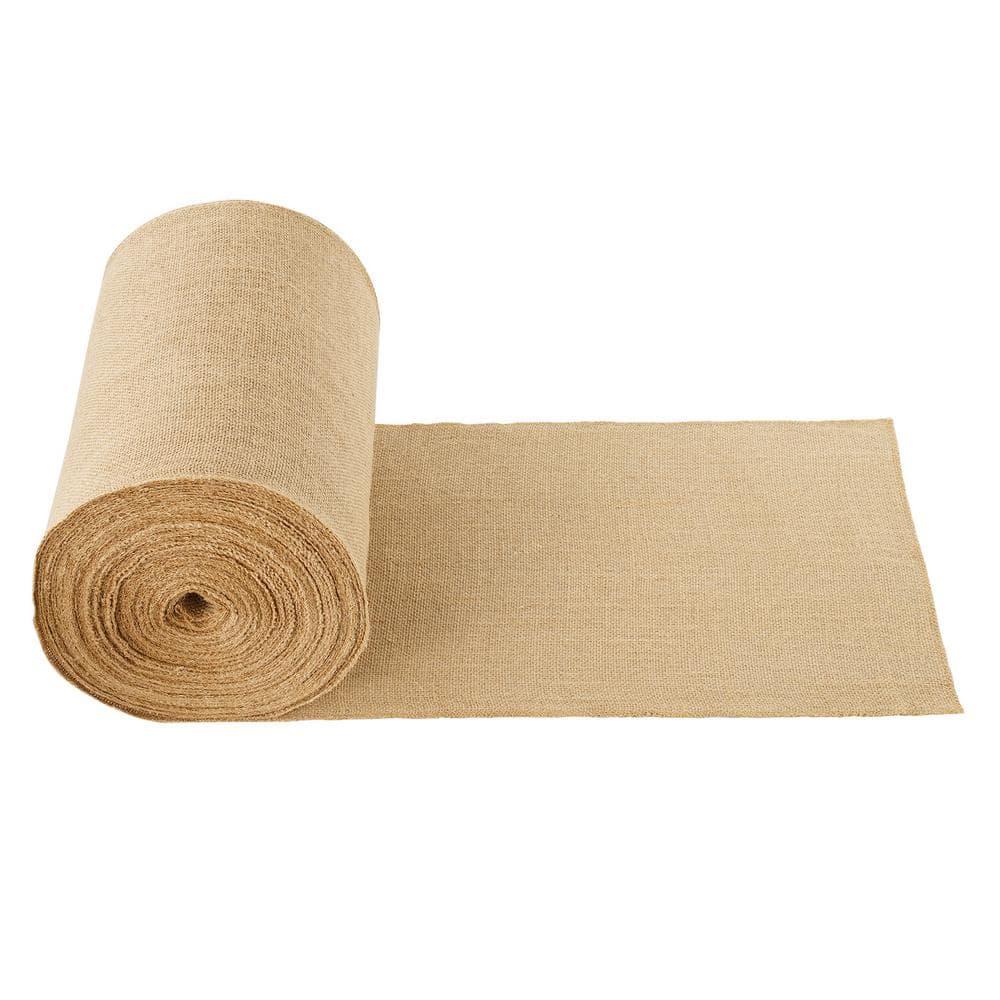 Burlap Fabric Roll, 14 in. x 150 ft. and 50 x 50 High Density Wide Natural Burlap Fabric Rolls, Cabinet Type