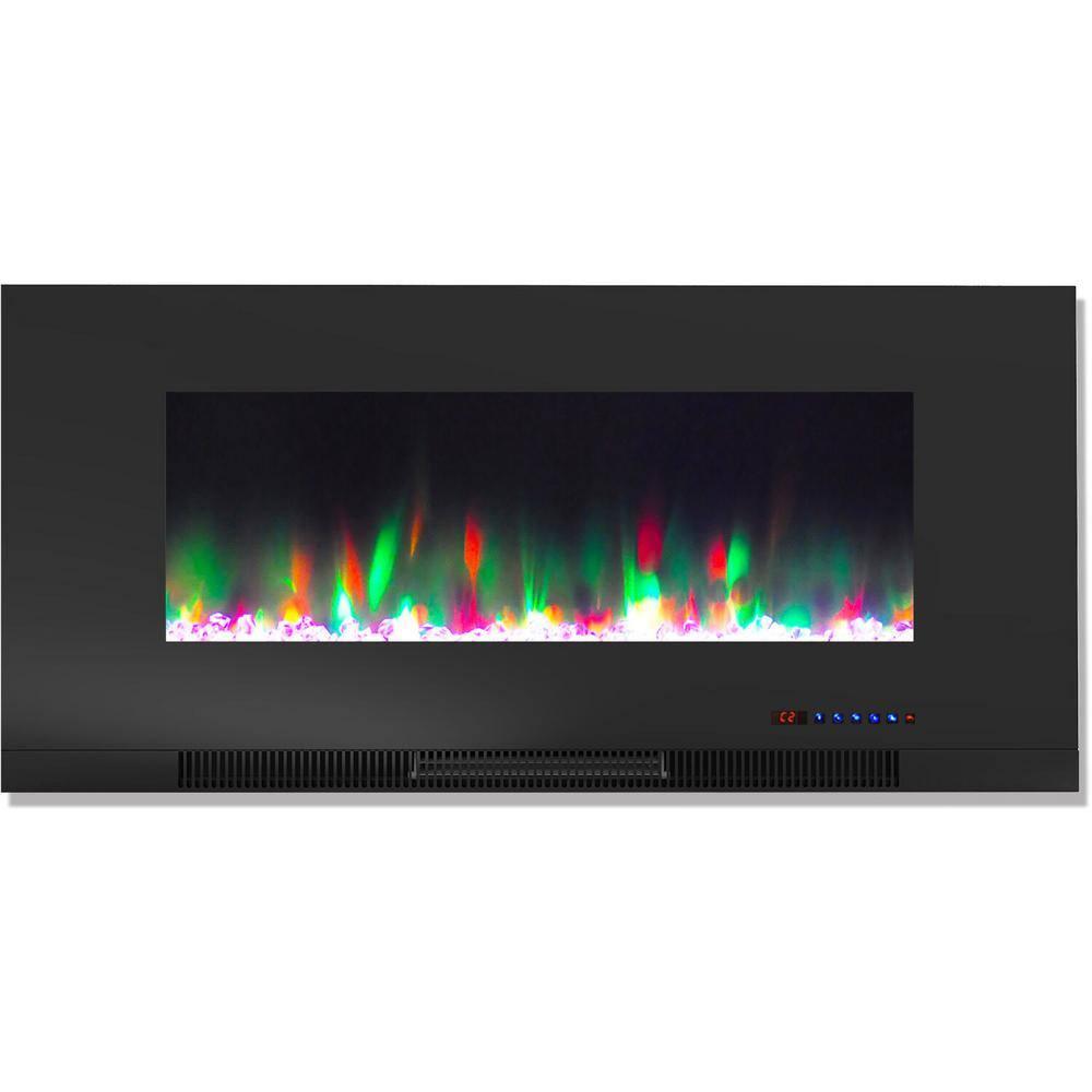 Cambridge Cambridge Wall Mount Electric Fireplace Heater with Remote Control for Indoor Use in Living Room, Bedroom, Home Office