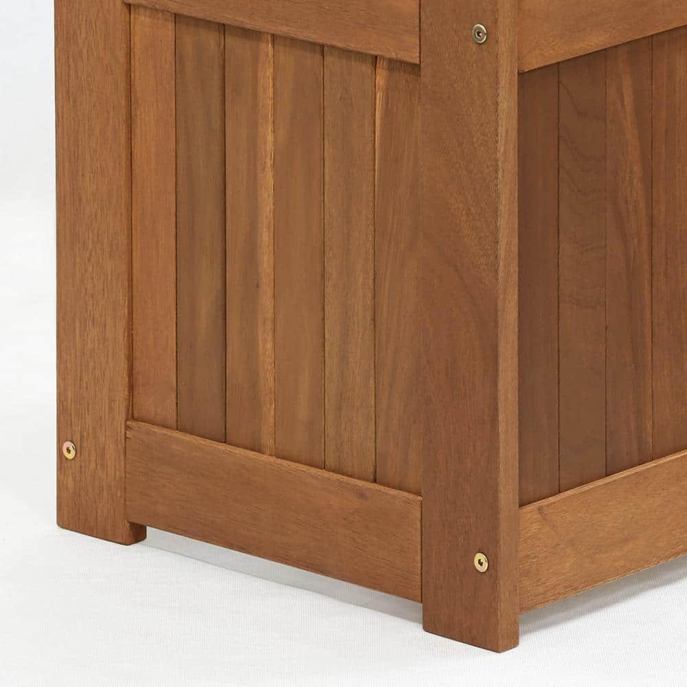 Furinno 15" x 15" x 18" Brown Wood Planter Boxes (2 Pack)