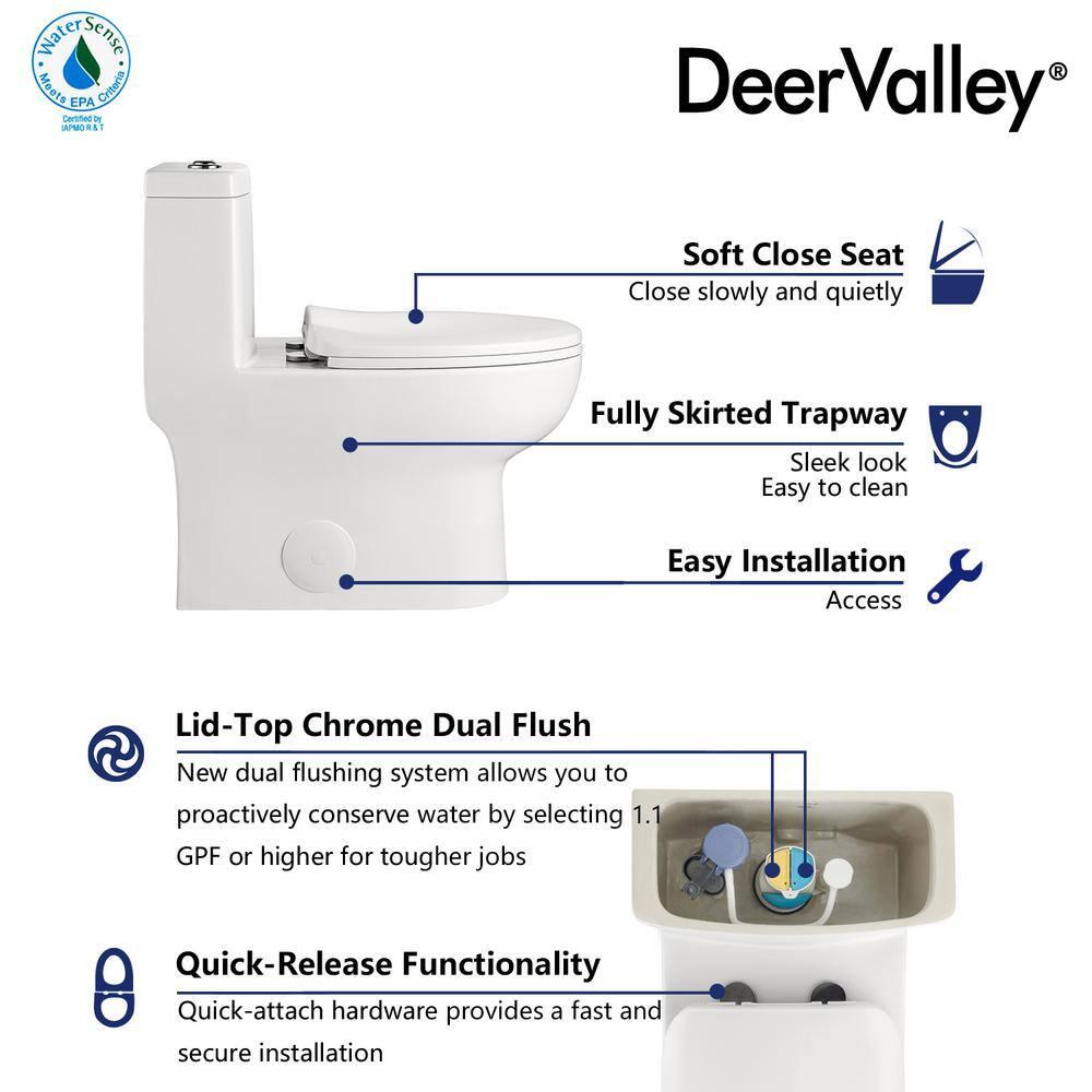 Ally Standard Bathroom Toielt, Modern Toilet with Comfort Chair Height Floor Mounted(Seat Included)