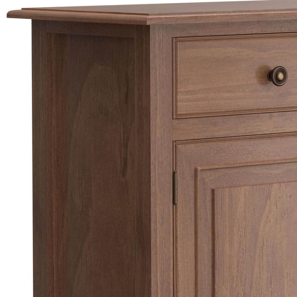 Simpli Home Connaught Solid Wood 2 - Door Accent Cabinet Entryway Storage Cabinet
