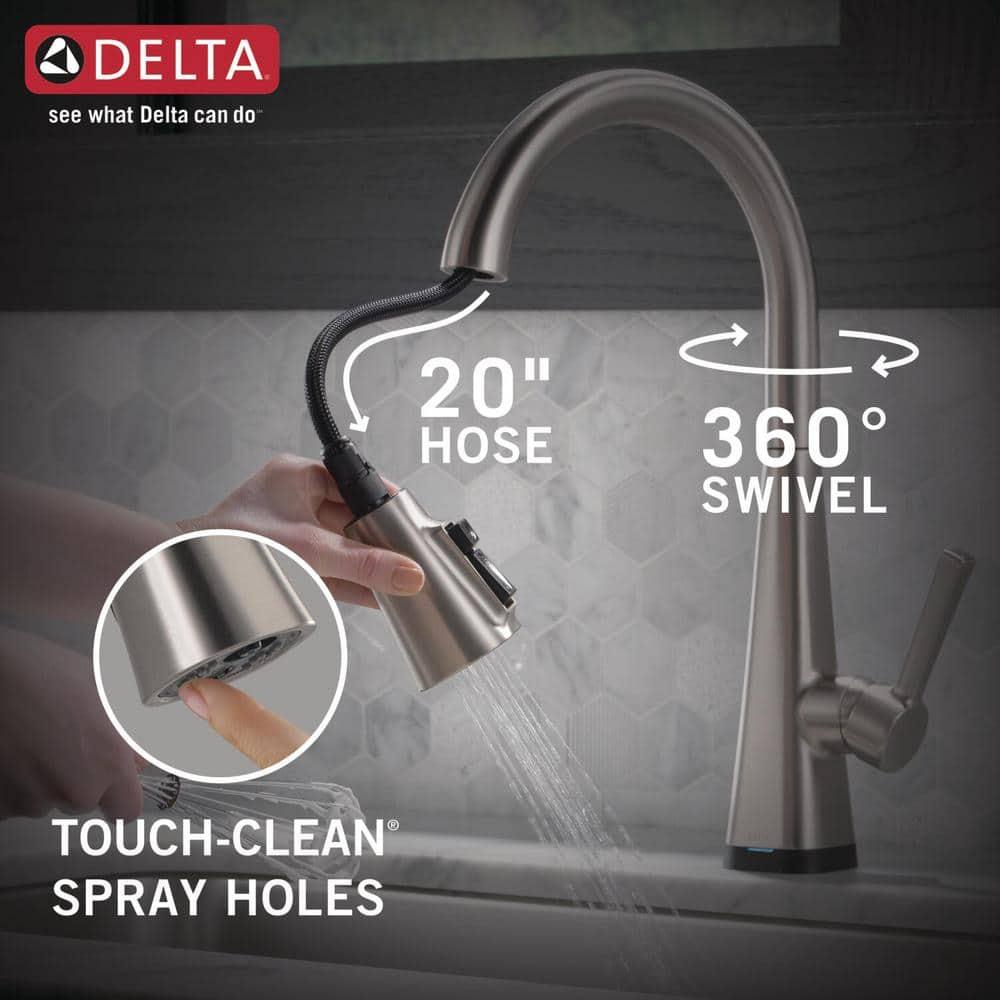 Lenta Pull Down Sprayer Touch Kitchen Sink Faucet, Touch Control Kitchen Faucet