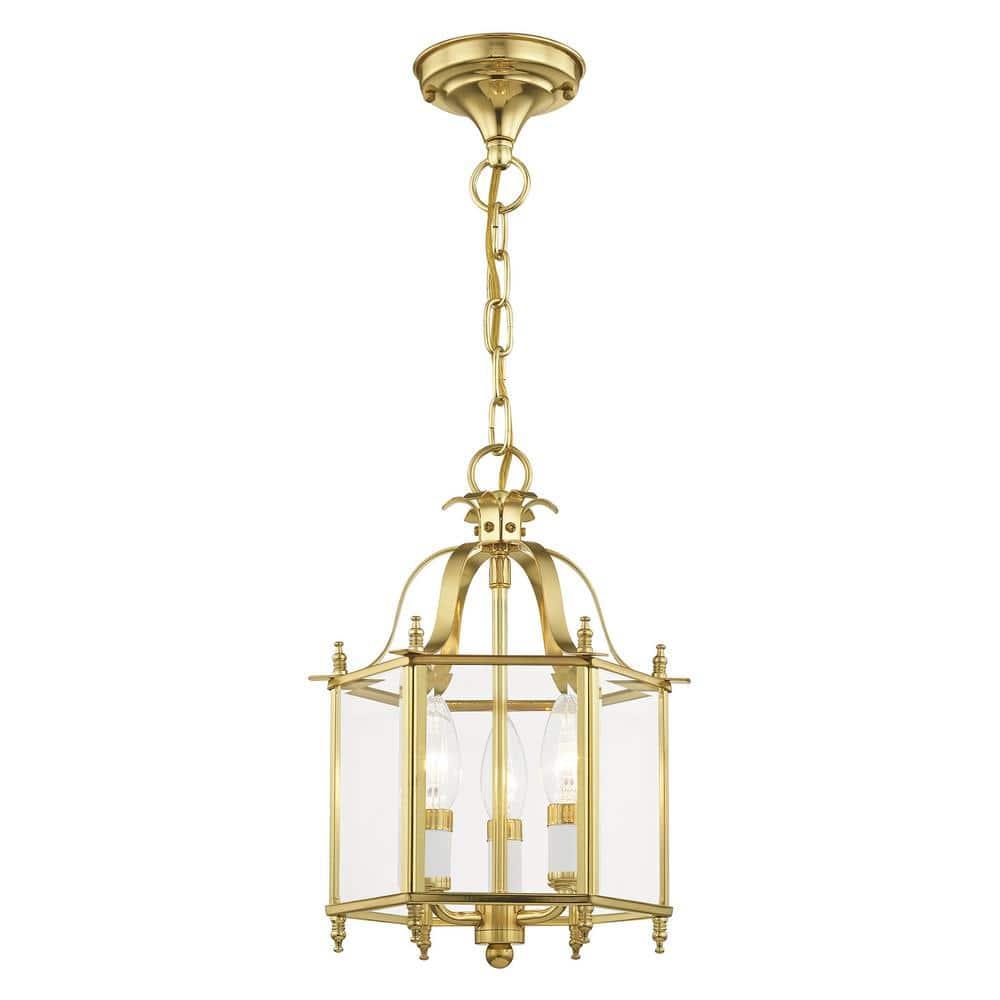 Livex Lighting Livingston 3 - Light Chandelier in  Polished Brass