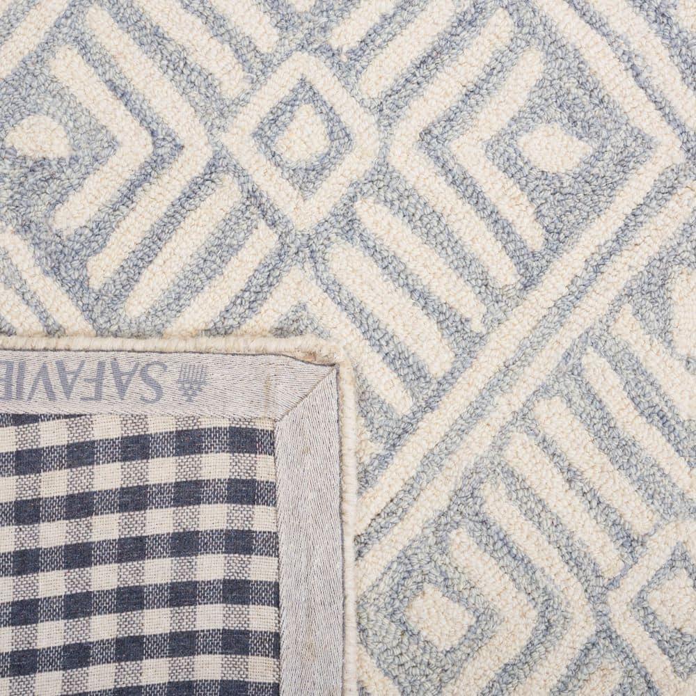 Micro-Loop MLP262 Hand Tufted Accent Rug - Grey/Ivory - 2'6"x4' - Safavieh.