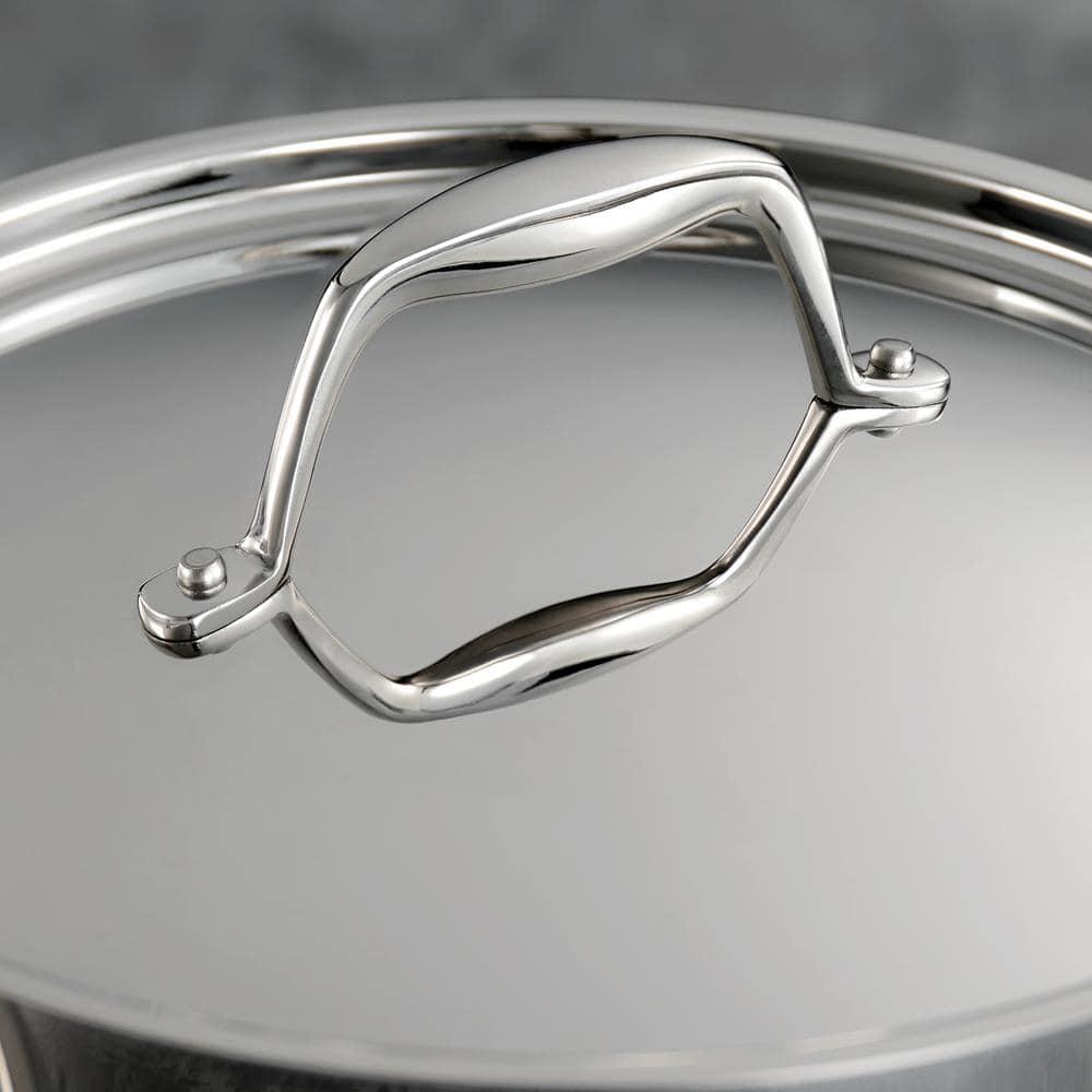 Tramontina Tramontina Signature Tri-Ply Clad Stainless Steel 6-Quart Braiser Pan with Lid, Induction-Ready, Dishwasher-Safe, NSF-Certified, Made in Brazil