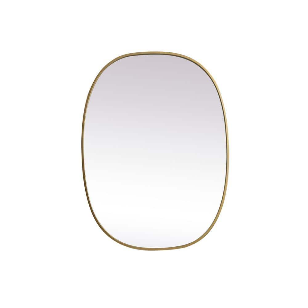 Sabine Metal Curved Oval Wall Mirror