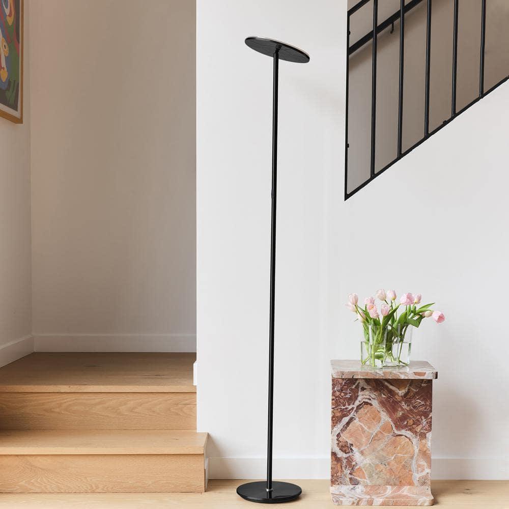 Brightech Sky Industrial 63 in. Dimmable LED Floor Lamp with Adjustable Head
