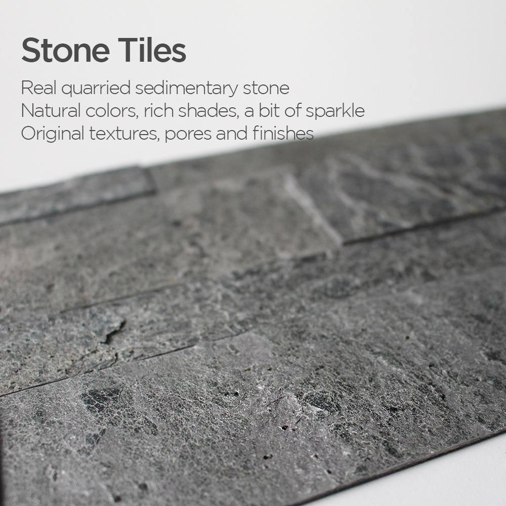 5.9'' W x 23.6'' L Natural Stone Peel and Stick Mosaic Tile