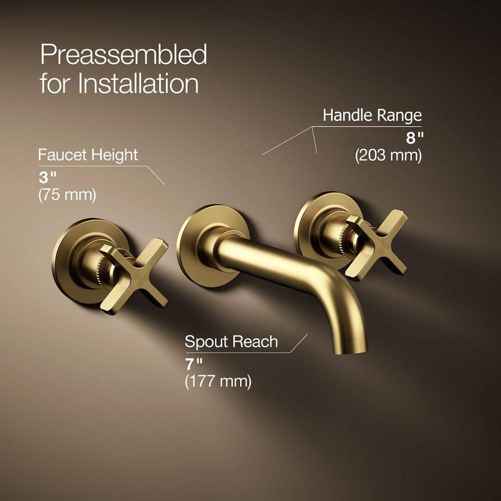 Castia by Studio McGee Wall-Mount Bathroom Sink Faucet Trim 1.2 GPM