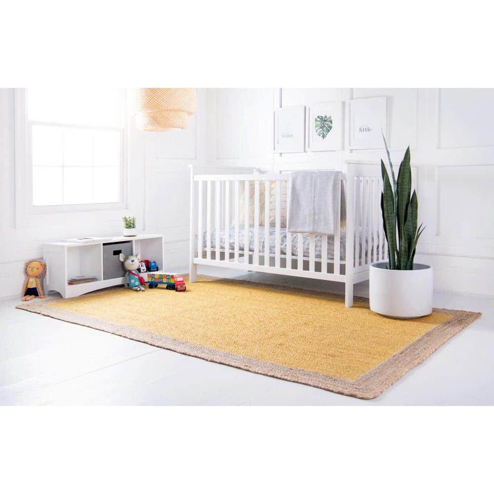 Unique Loom 6' 1 x 9' 0 Goa Braided Jute Rectangle Area Rug